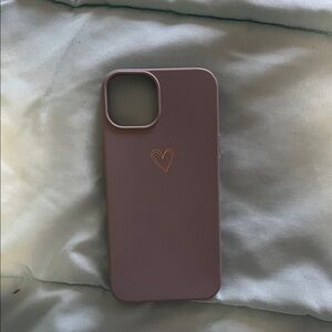 Heart Design Gray Phone Case